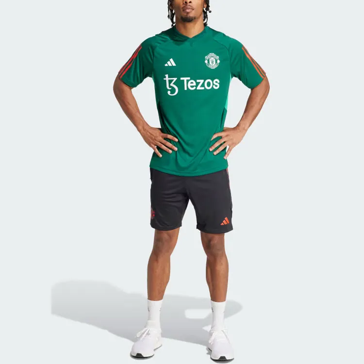 Adidas Manchester United Tiro 23 Training Jersey Soccer Jersey Men's Green-5