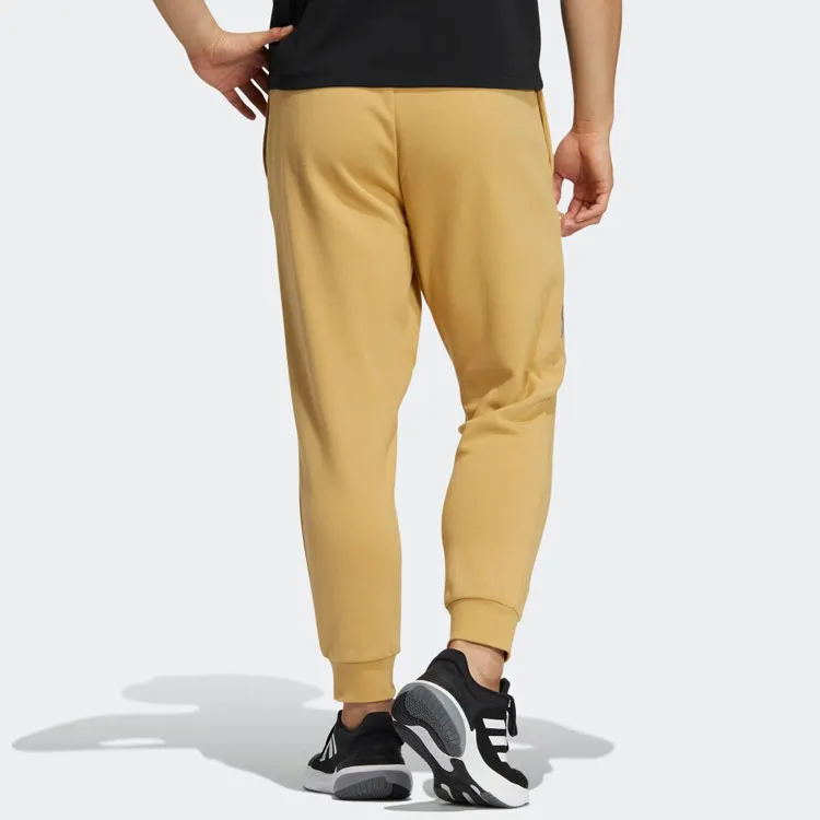 Adidas Knitted Sports Pants Men's Light Gold-2