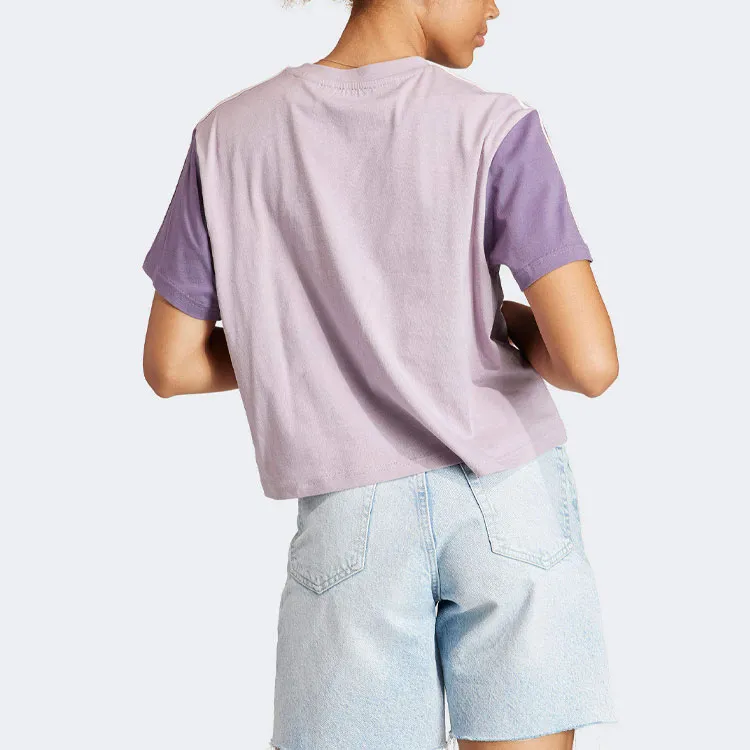 Adidas Essentials T Shirts Women's Purple-2