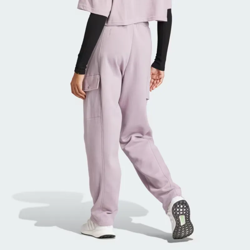 Adidas All Szn Fleece Cargo Pants Knitted Sports Pants Women's Purple-2