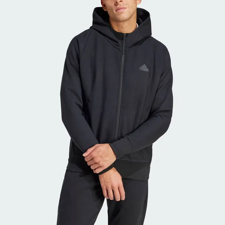 Adidas Z.N.E. SS24 True Healing Collection Hooded Track Jacket Jackets Coats Men's Black-1