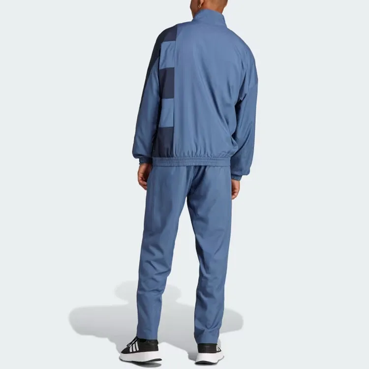 Adidas Sportswear Colorblock Tracksuit Casual Sportswear Men's Oil Ink Blue-2