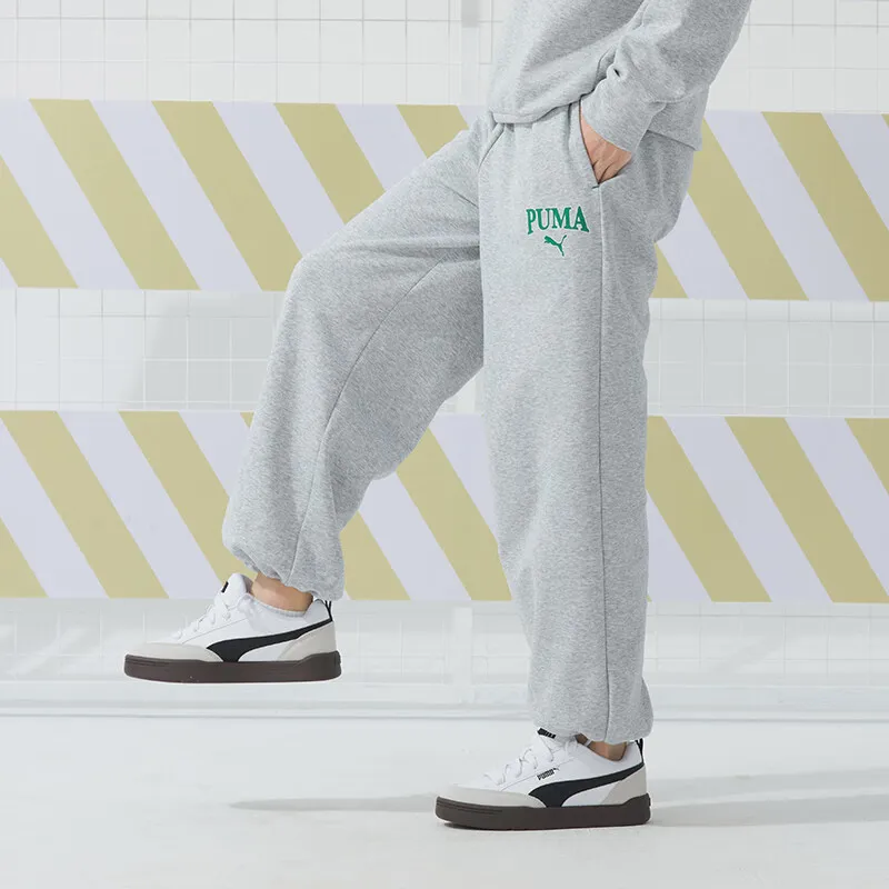 PUMA Knitted Sports Pants Unisex Gray-6