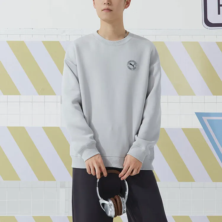 PUMA Sweatshirt Unisex Light Gray-2