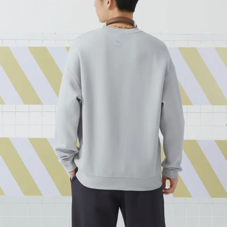 PUMA Sweatshirt Unisex Light Gray-4