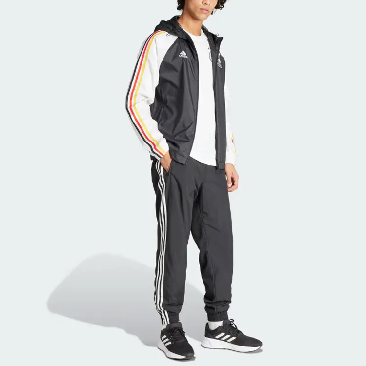 Adidas Germany Dna Windbreaker Jackets Coats Men's Black-3