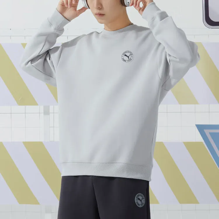 PUMA Sweatshirt Unisex Light Gray-5