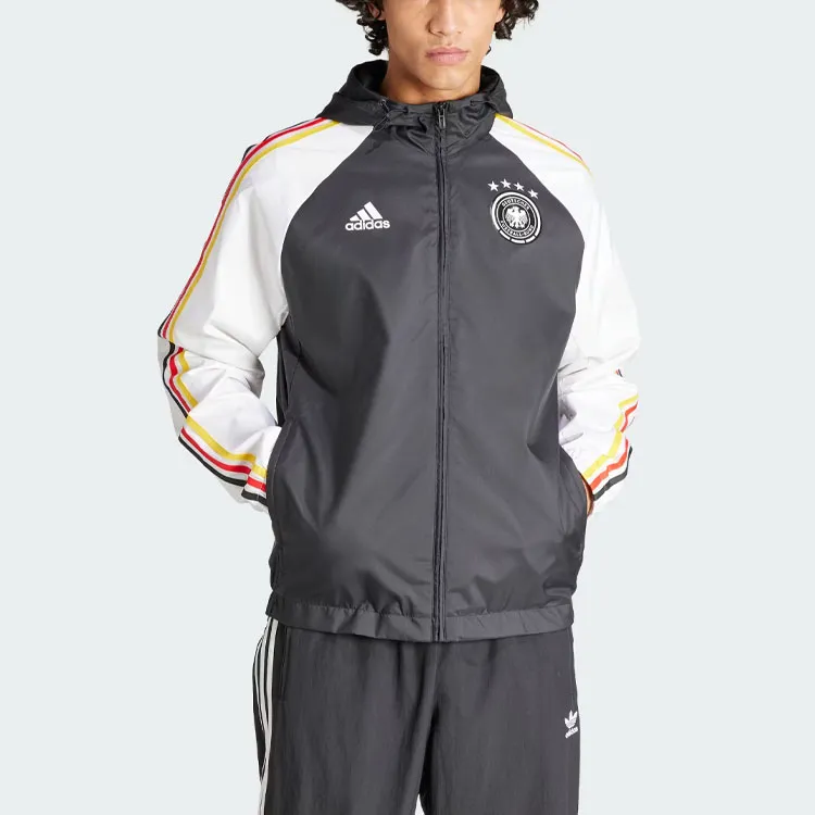 Adidas Germany Dna Windbreaker Jackets Coats Men's Black-1