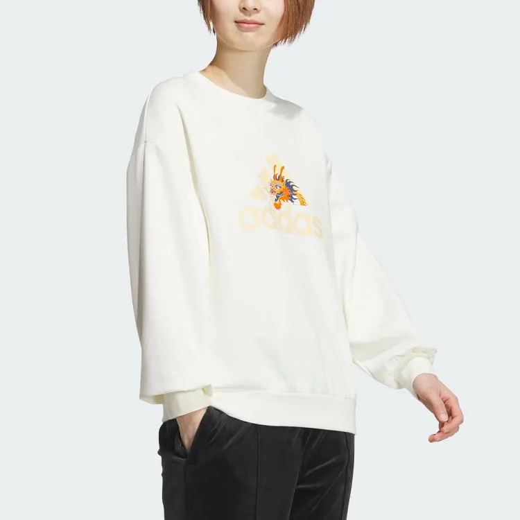 Adidas Dragon Year Sweatshirt Women's Jade White-3