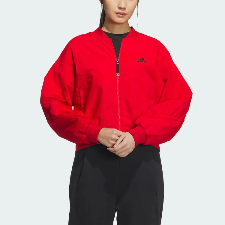 Adidas Year Of The Dragon CNY Series FW23 Jackets Coats Women's Light Scarlet-2