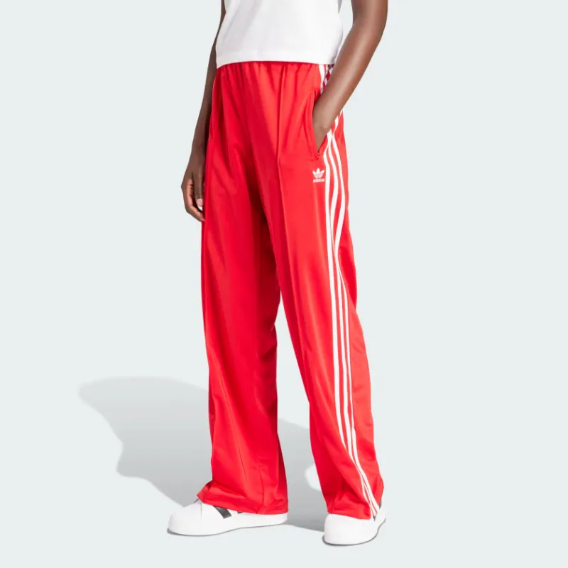 adidas originals Firebird Loose Track Tracksuit Bottoms Red-1