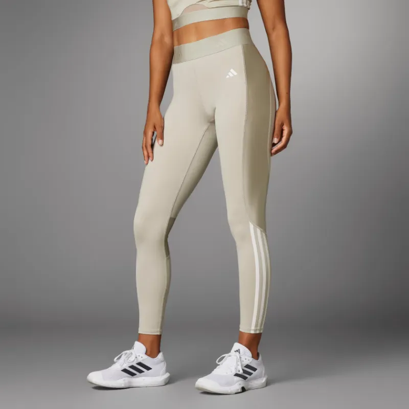 Adidas Hyperglam Shine Full-Length Leggings Leggings Women's Beige-1