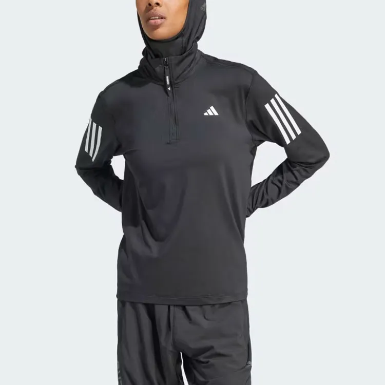 Adidas Free Shipping With AdiClub Own The Run Half Zip Jacket-2