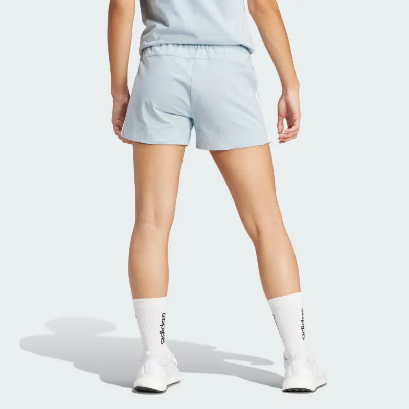 Adidas Essentials Slim 3 Stripes Shorts Casual Shorts Women's Blue-2