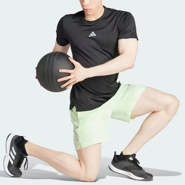 Adidas Gym+ Training Woven Shorts Sports Shorts Men's Green-3