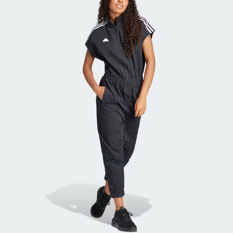 Adidas Tiro Woven Loose Jumpsuit Jumpsuit Women's Black-5