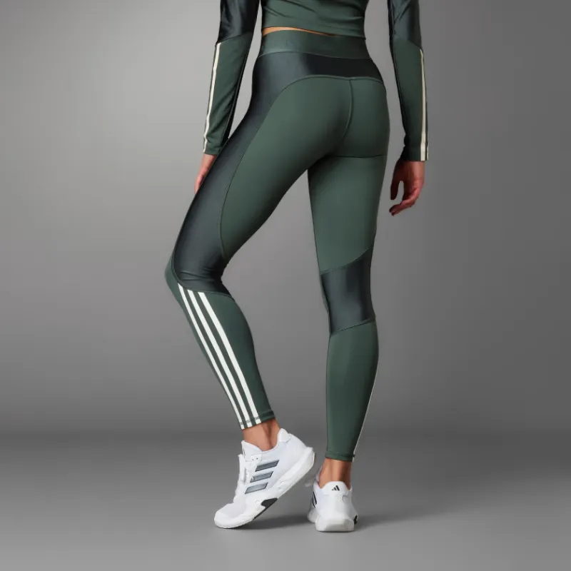 Adidas Hyperglam Shine Full-Length Leggings Leggings Women's Green-2
