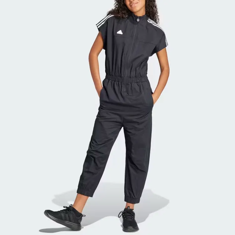 Adidas Tiro Woven Loose Jumpsuit Jumpsuit Women's Black-1
