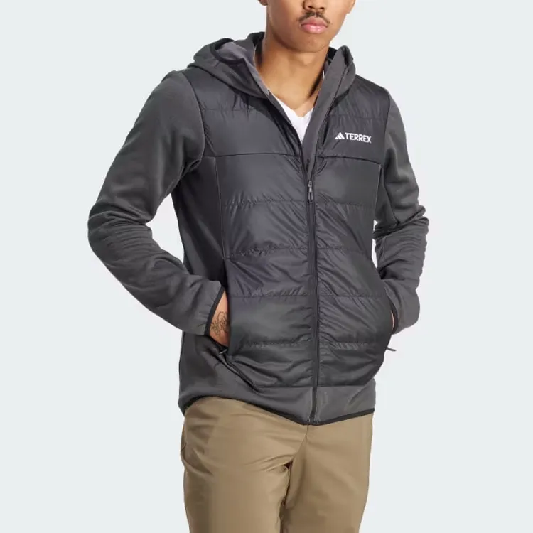 Adidas Terrex Multi Hybrid Insulated Hooded Jacket Jackets Coats Men's Black-3