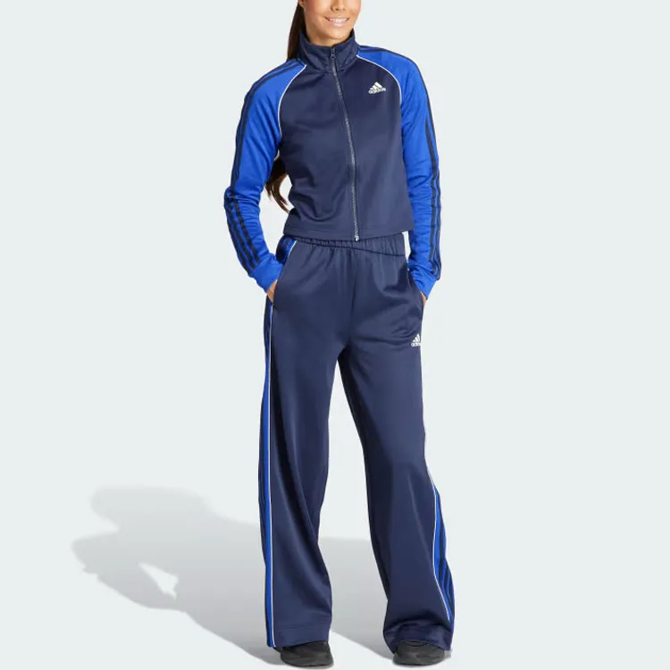 Adidas Teamsport Tracksuit Casual Suit Women's Ink Blue-1