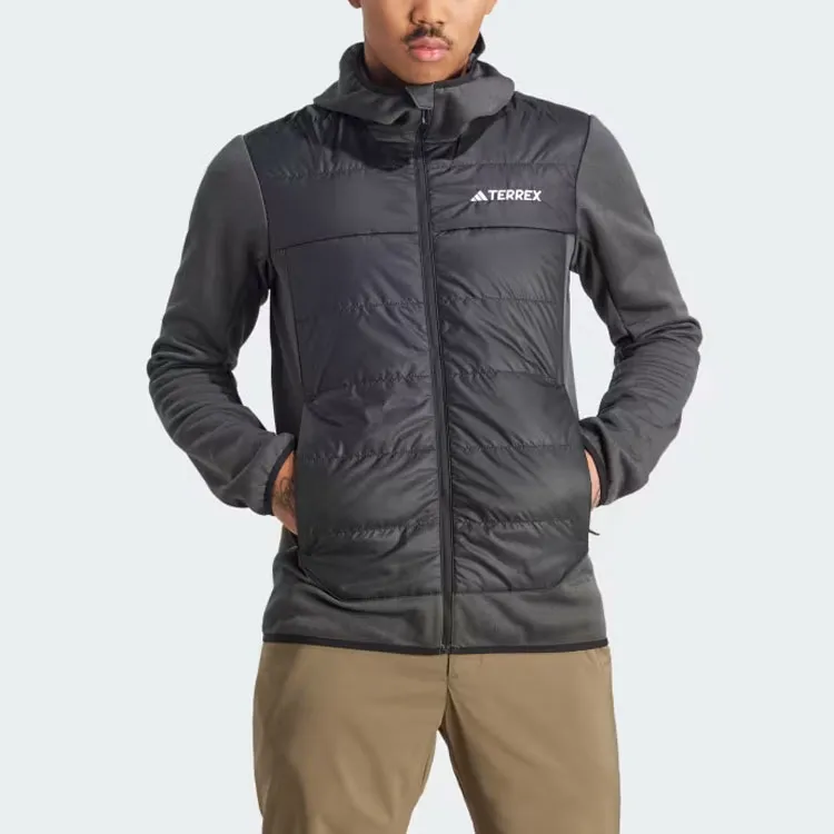 Adidas Terrex Multi Hybrid Insulated Hooded Jacket Jackets Coats Men's Black-1