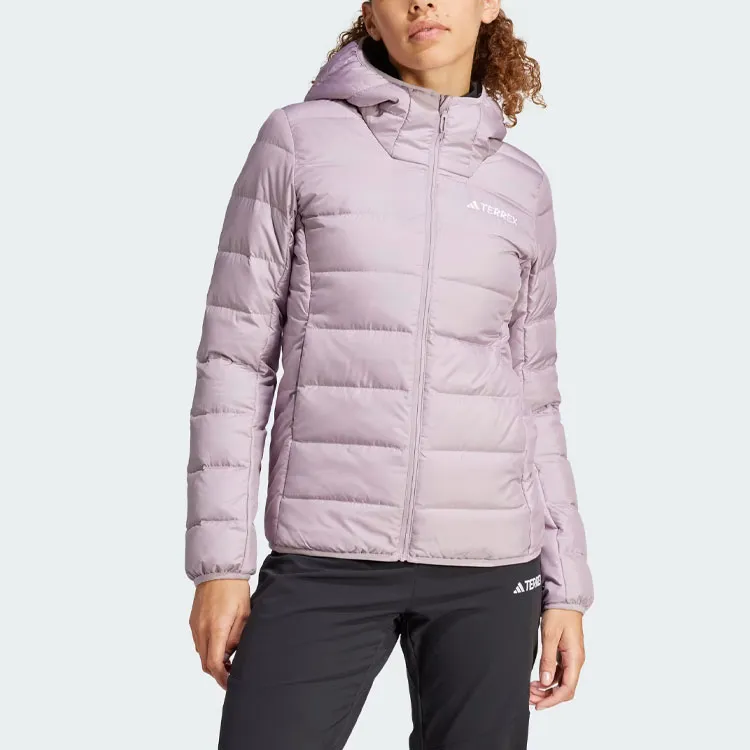 Adidas Terrex Multi Light Down Hooded Jacket Down Jacket Women's Purple-3