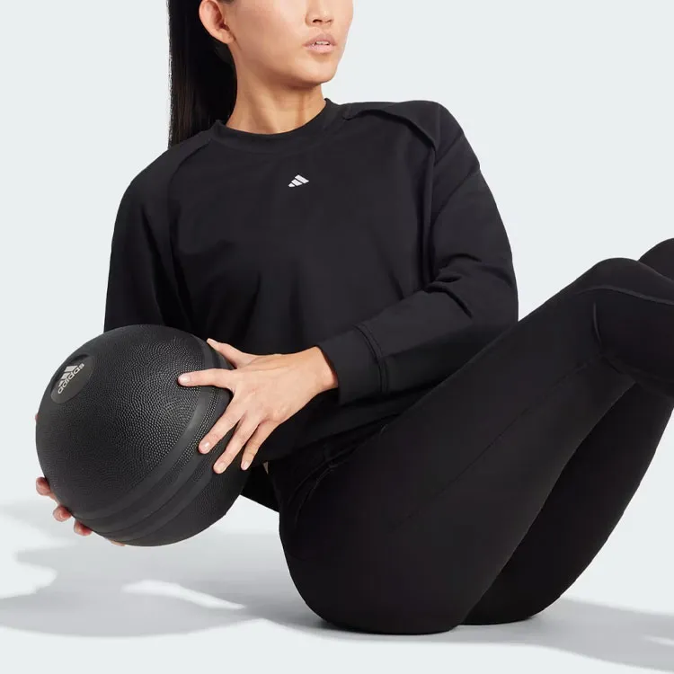 Adidas Power Hidden Racerback Overlay Cover Up Sweatshirt Women's Black-2
