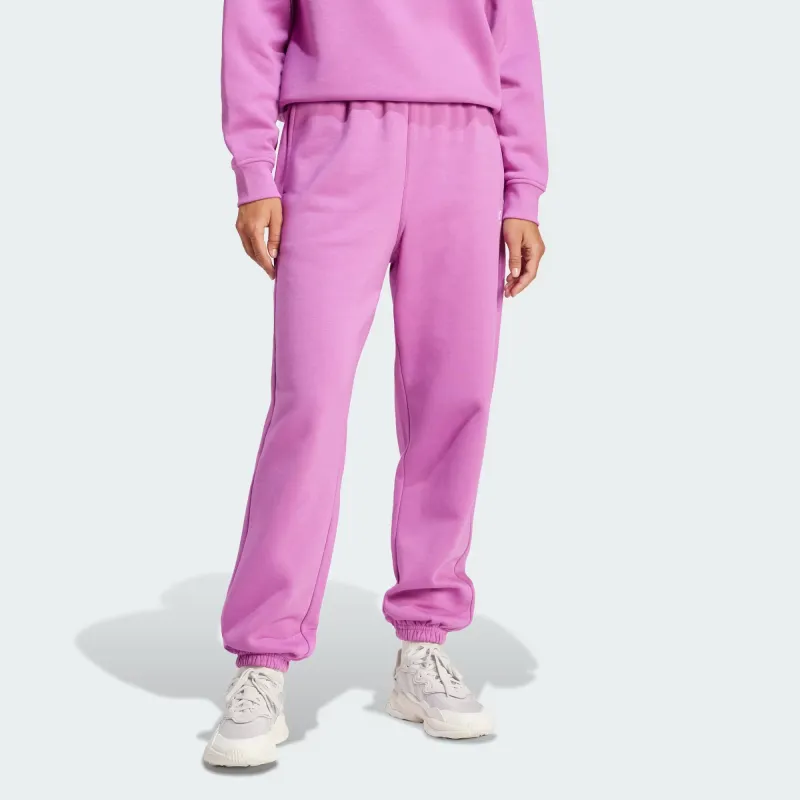 Adidas Originals Essential Essentials Fleece Joggers Knitted Sports Pants Women's Purple-1