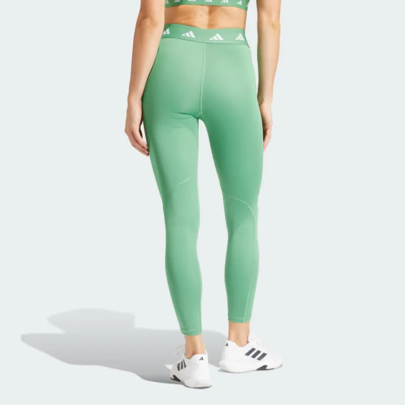 Adidas Techfit 7/8 Leggings Athletic Trousers Women's Green-1