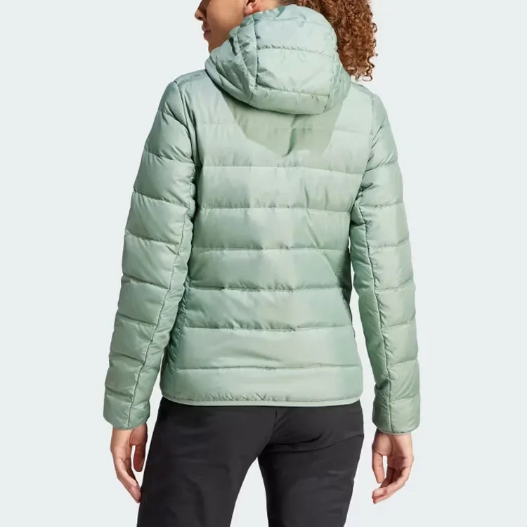 Adidas Terrex Multi Light Down Hooded Jacket Down Jacket Women's Green-2