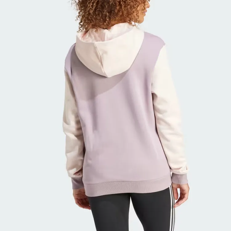 Adidas Essentials Logo Boyfriend Fleece Hoodie Sweatshirt Women's Purple-2