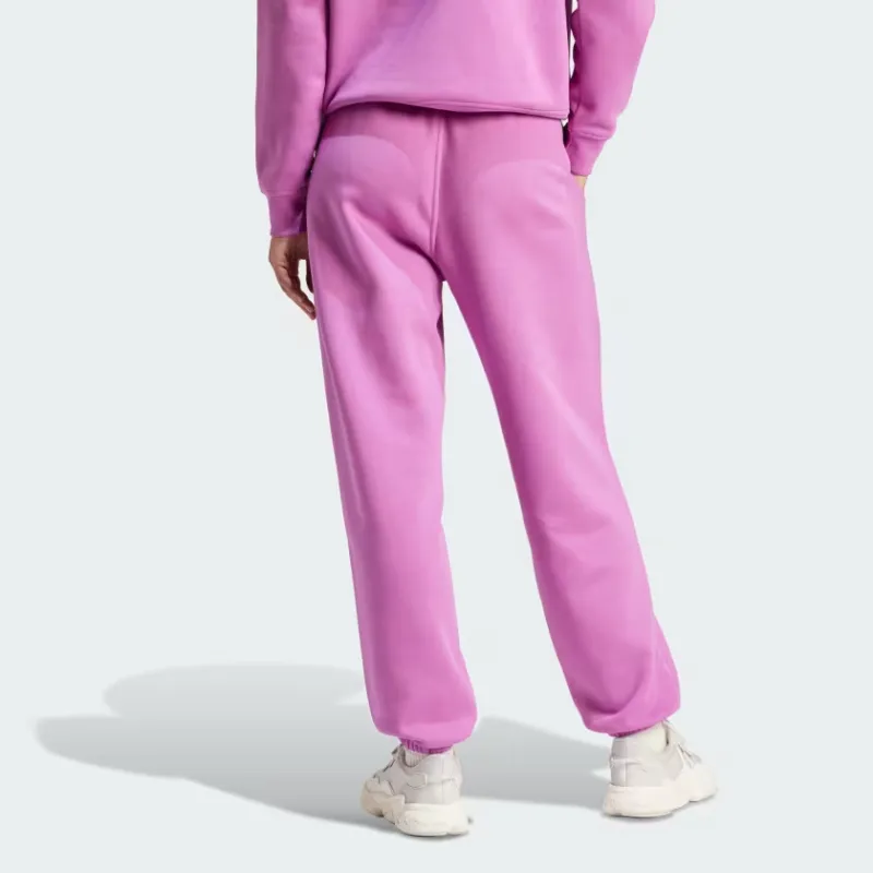 Adidas Originals Essential Essentials Fleece Joggers Knitted Sports Pants Women's Purple-2