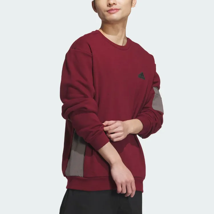 Adidas City Escape Blocking Sweatshirt Sweatshirt Men's Dark Red-3