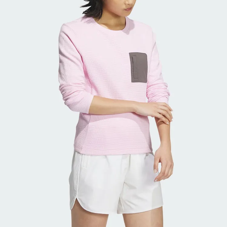 Adidas City Escape Long Sleeve Sweatshirt Women's Clear Pink-3
