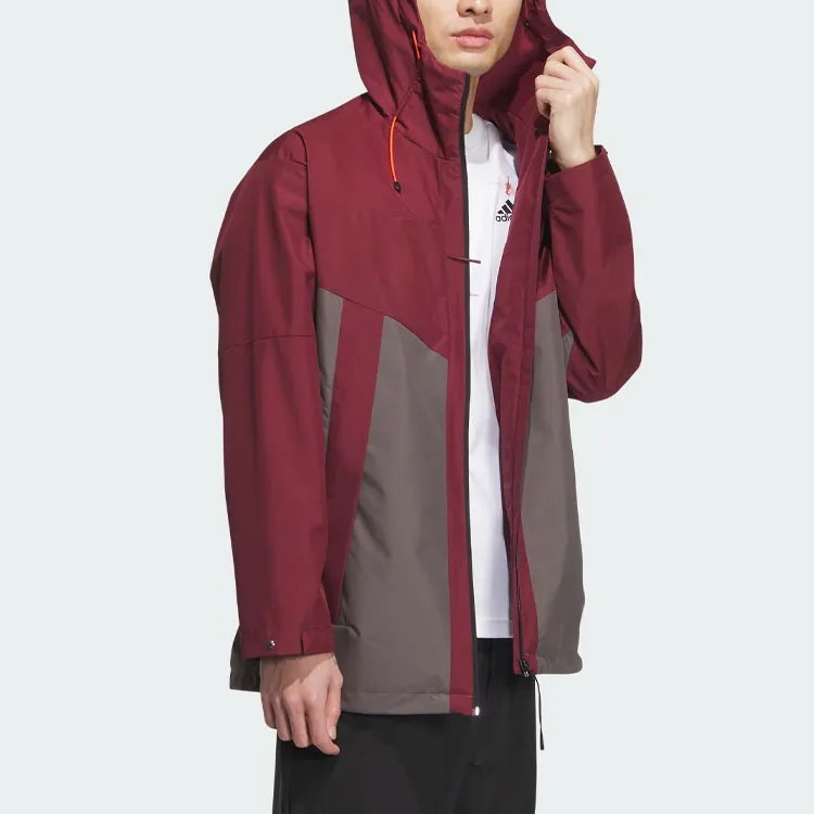 Adidas CITY ESCAPE City Escape Blocking Jacket Jackets Coats Men's Dark Red-3