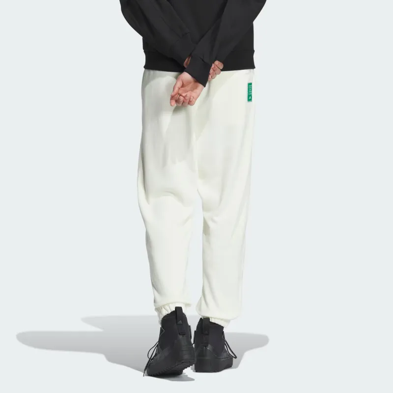 Adidas Heavy French Terry Pants Knitted Sports Pants Men's Ecru-2