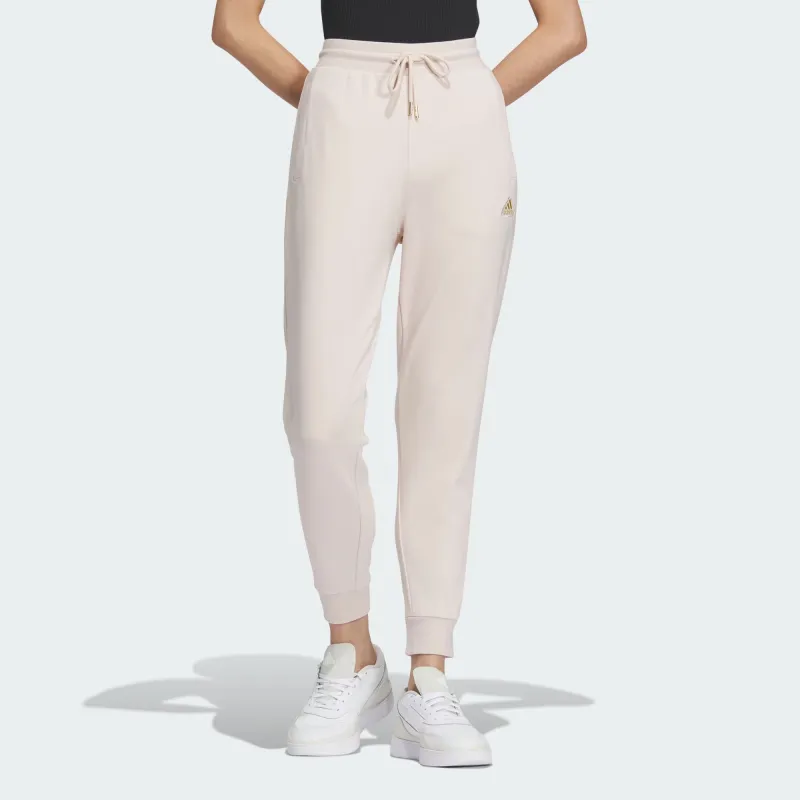 Adidas FW23 Knitted Sports Pants Women's Light Purple Pink-1