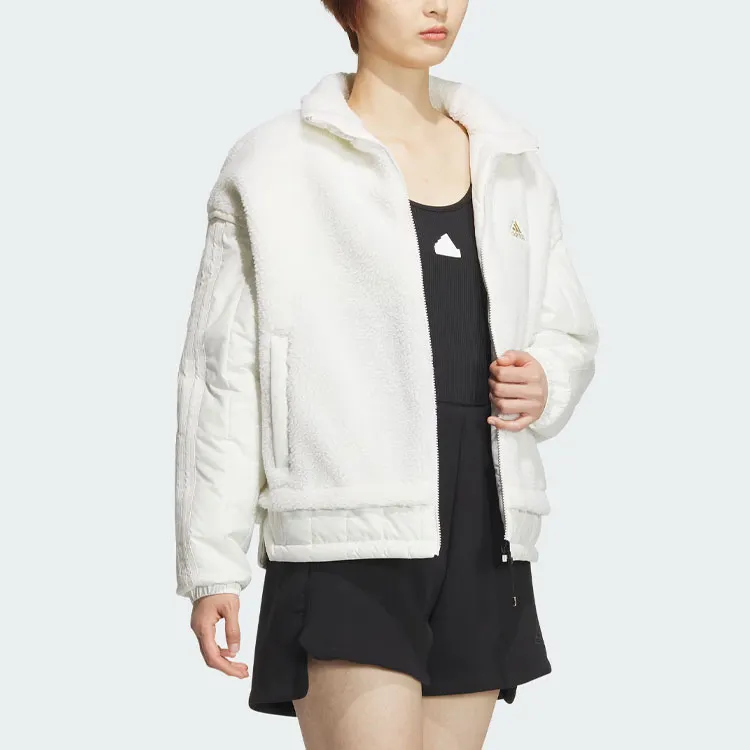 Adidas FW23 Jackets Coats Women's Jade White-5