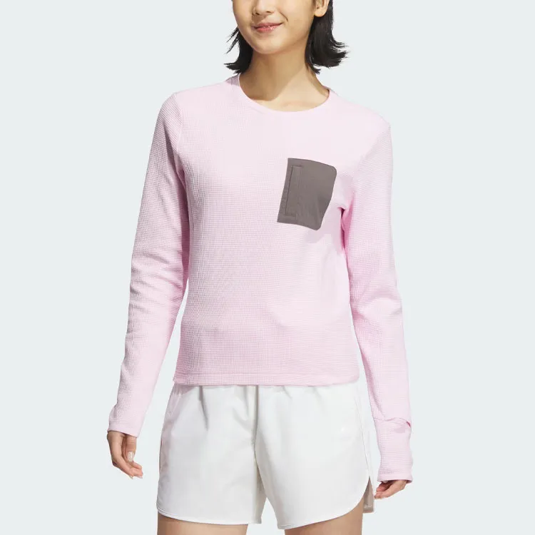 Adidas City Escape Long Sleeve Sweatshirt Women's Clear Pink-1