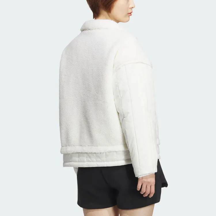Adidas FW23 Jackets Coats Women's Jade White-3