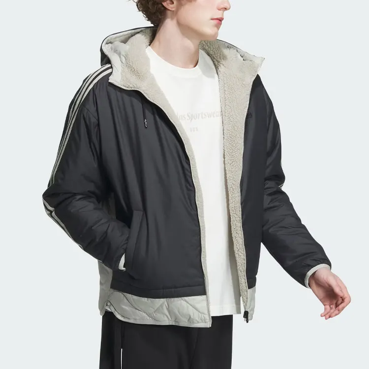 Adidas Year 2024 Reversible Padded Jacket Jackets Coats Men's Black-4