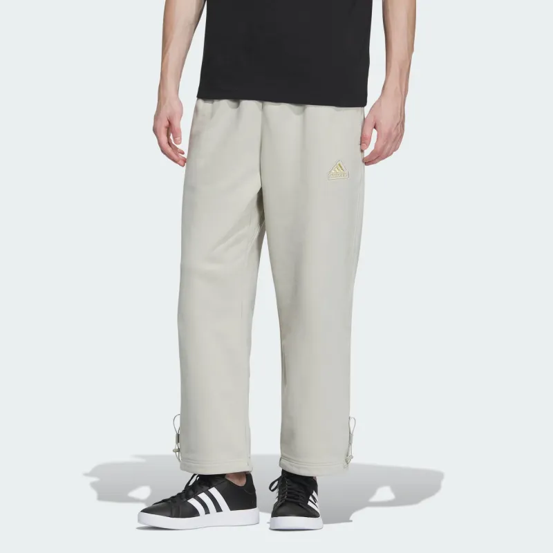 Adidas Knitted Sweatpants Men's Light Gray-1