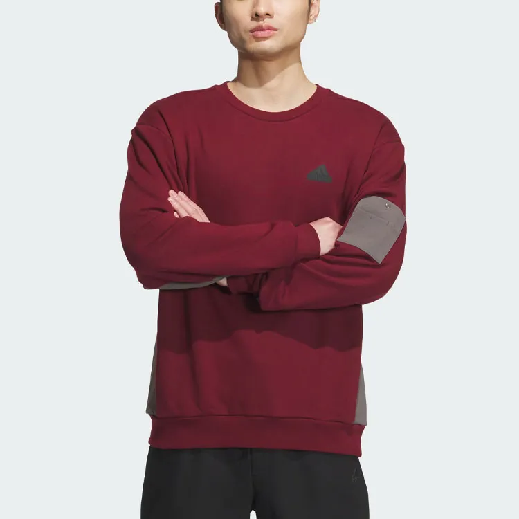 Adidas City Escape Blocking Sweatshirt Sweatshirt Men's Dark Red-1