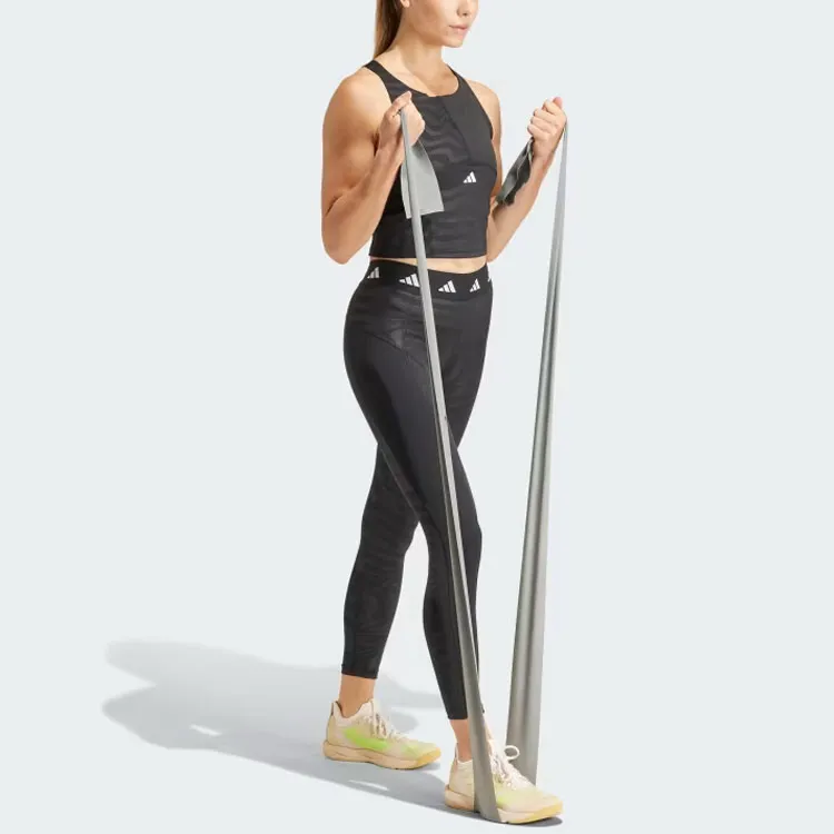 Adidas Free Shipping With AdiClub Techfit Printed Crop Training Tank Top-3