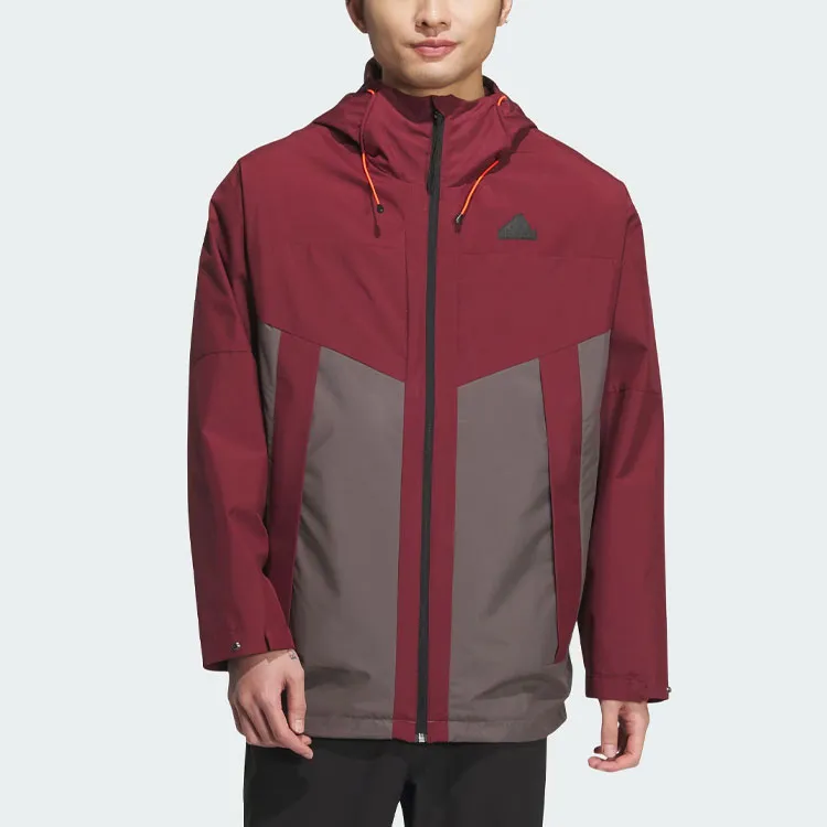 Adidas CITY ESCAPE City Escape Blocking Jacket Jackets Coats Men's Dark Red-1
