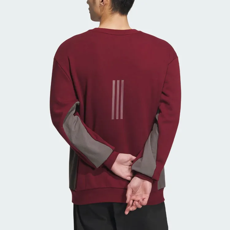 Adidas City Escape Blocking Sweatshirt Sweatshirt Men's Dark Red-2