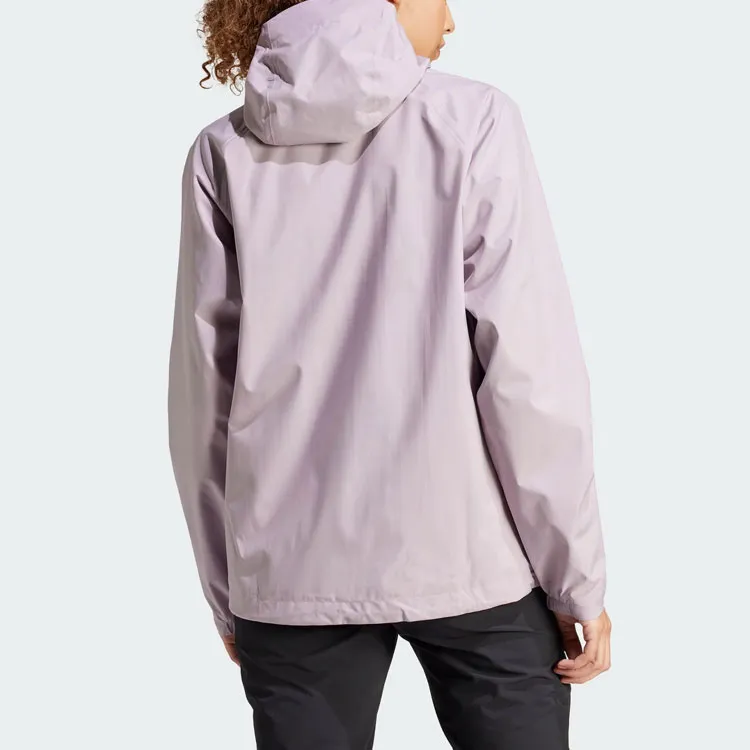 Adidas Waterproof, Rainproof, Windproof Windbreaker Jacket Women's Lotus-2