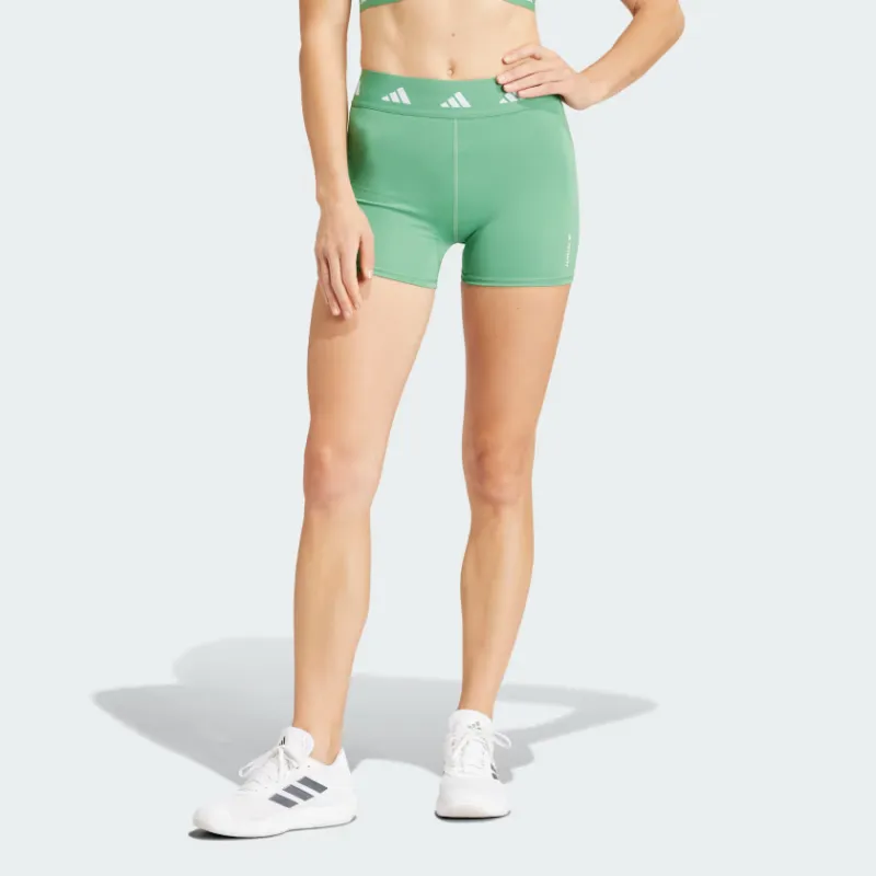 Adidas Techfit Short Leggings Sports Shorts Women's Green-1