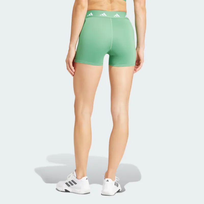 Adidas Techfit Short Leggings Sports Shorts Women's Green-2