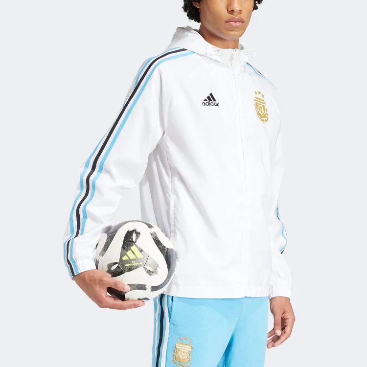 Adidas Argentina Team Sport Performance Jackets Coats Men's White-3